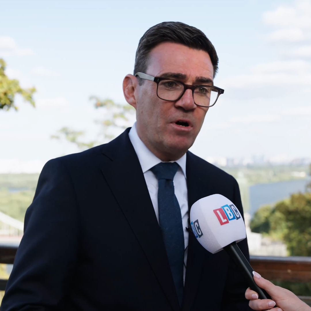 “It’s very important that we stand firm.” Andy Burnham tells Natasha Clark that he wants the Ukrainian public to have ‘no doubts’ about Britian’s support.
