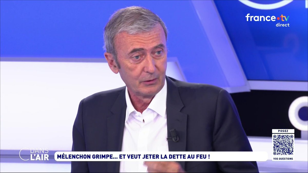 2027 : "L'hypothèse #Mélenchon - #LePen au second tour est possible. Le candidat #LFI campe solidement dans les 15-16%, mais contrairement à 2017 le vote utile de gauche ne fonctionne pas : dans tous les sondages il serait battu au second tour..." Brice Teinturier #Présidentielle