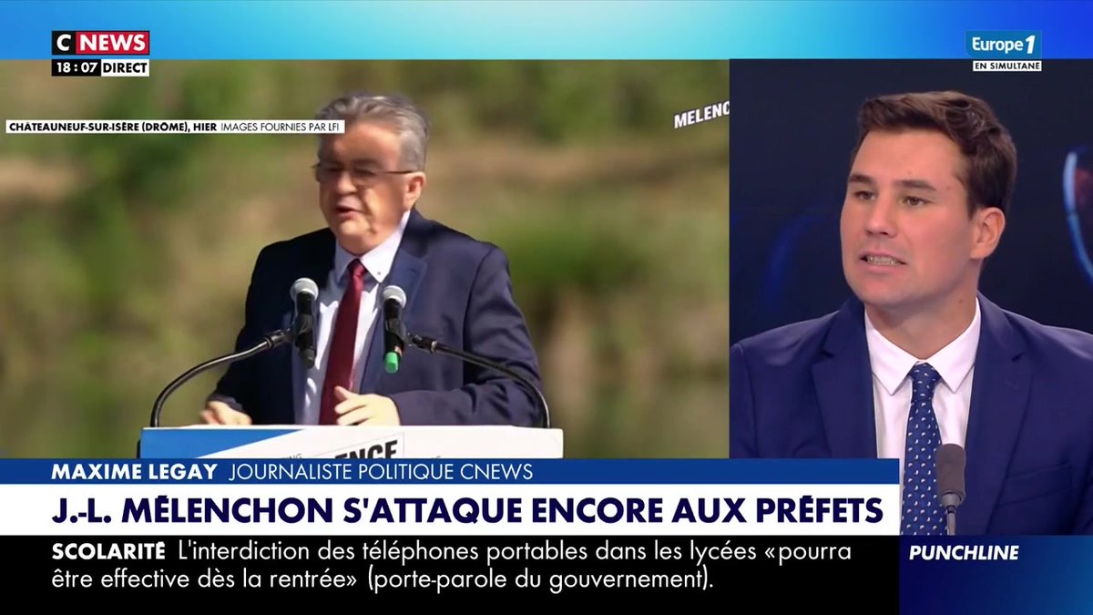 Panique bourgeoise sur TV fachos Ben ouais il est moins con que vous Mélenchon