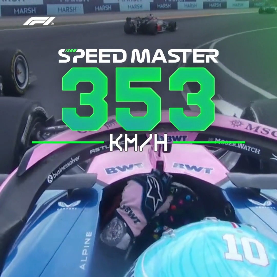 Pierre Gas-speed! 💨 The Alpine driver was the aramco Speed Master at the Dutch Grand Prix, clocking 353 KM/H in the slipstream #F1 #DutchGP