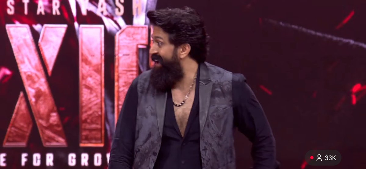 #Yash - Surprised by seeing this Guest - at #ToxicTheMovie Prerelease who is this Guy.