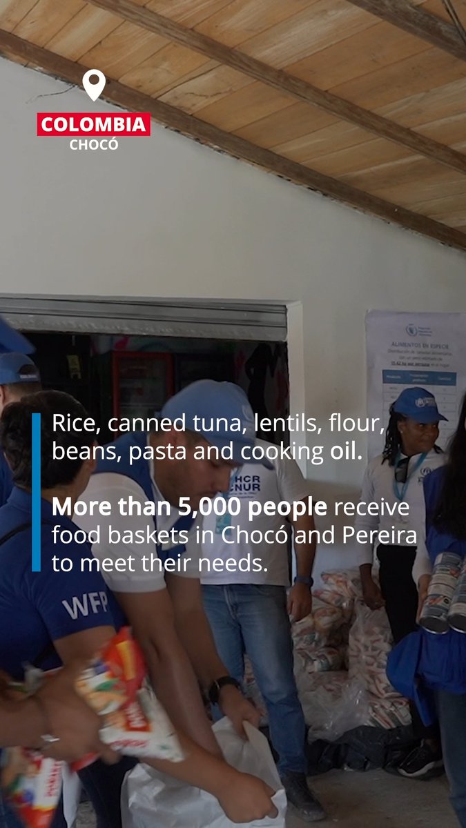 📍#Colombia: Before the earthquake, many families in Chocó were already struggling with food insecurity. For Zunilda and her three children, a WFP food basket is helping meet immediate needs while communities begin to recover from another devastating shock