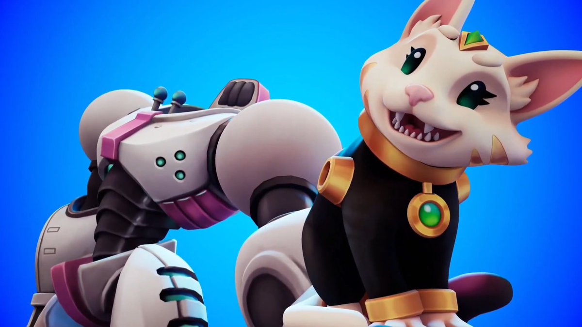 QUEEN KYU JOINS UP! Our feline queen in a mech will join as character #3! A hybrid grappler with cat minions, she'll put a bruising on anyone that gets in her way! MEE-YOW! 👊 🐱