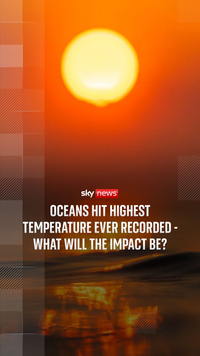 The all-time record for sea surface temperature has just been broken in records going back to 1979. This suggests more extreme weather could hit the UK as the El Niño peaks in November. Our science and technology editor Tom Clarke reports ⬇️ Latest:
