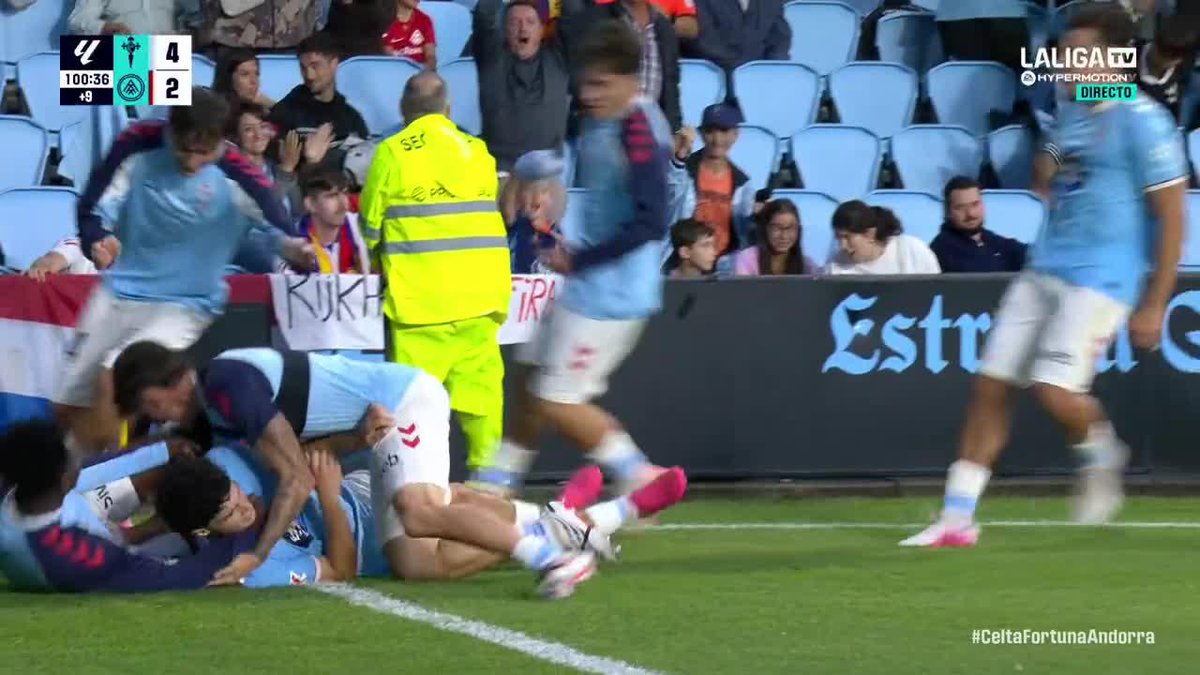 A MADROA, FÁBRICA DE SUEÑOS 🩵 A MADROA, PATRIMONIO DEL CELTISMO 😍 El Celta Fortuna remonta un 0-2 al Andorra... ¡y termina 4-2 en Balaídos! #LALIGAHYPERMOTION