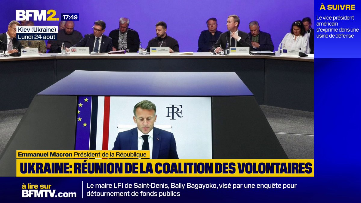 💬 "Nous devons également garder à l'esprit que la Russie tentera d'escalader" Emmanuel Macron alerte sur des actions "contre les européens" de la Russie #BFM2