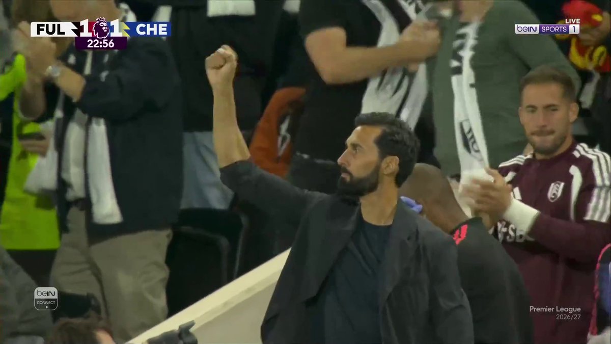 ⚽️ جوشوا كينغ يدرك التعادل لفولهام بهدف رائع .. ويعيد المباراة إلى نقطة البداية 🔥 #الدوري_الإنجليزي