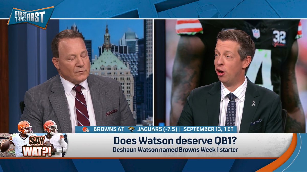 Deshaun Watson was named the Browns Week 1 starting quarterback. Coach Mangini and Danny Parkins react: