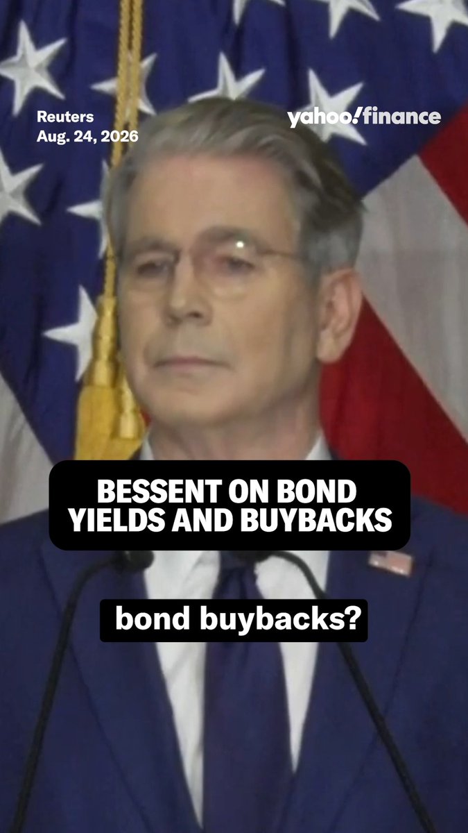 Treasury Secretary Bessent discussed bond yields and buybacks in a press conference on Monday. "We haven't bought a single bond yet," Bessent said.