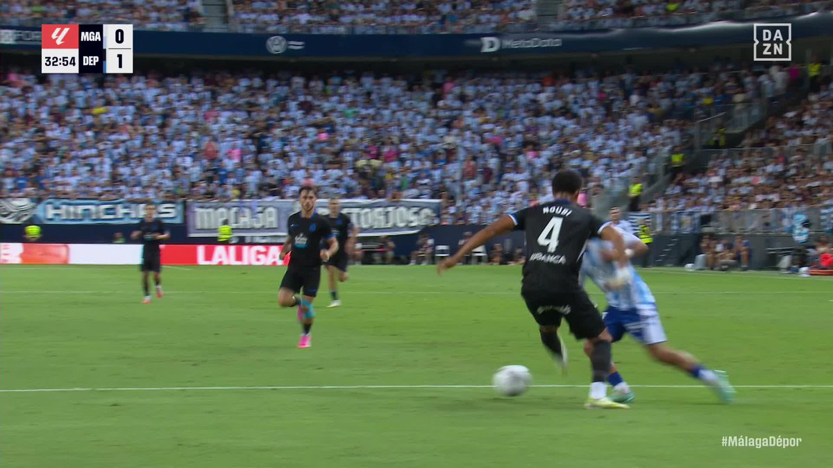 El penalti de Noubi sobre Rafita que supuso el empate del Málaga CF #LALIGAenDAZN ⚽