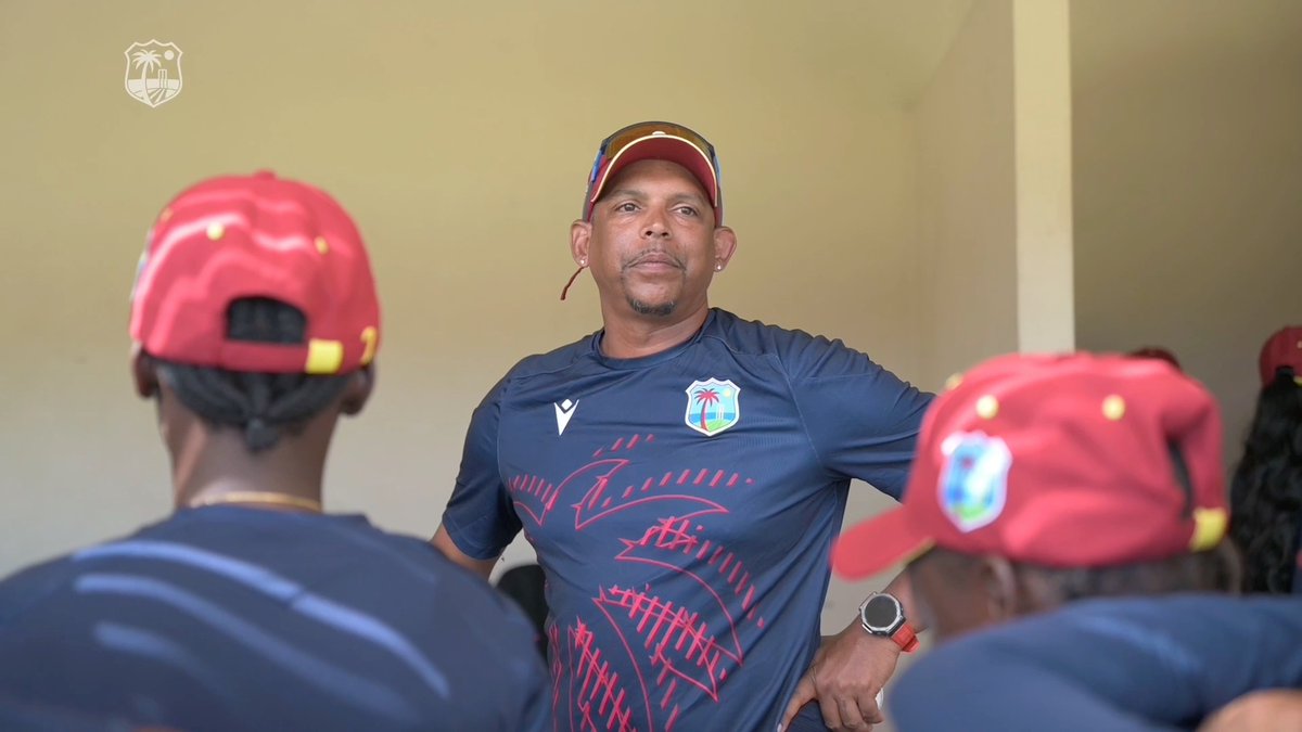 Another day to refocus. WI U19 Women Head Coach Ryan Austin preps the squad for the week ahead.🏏
