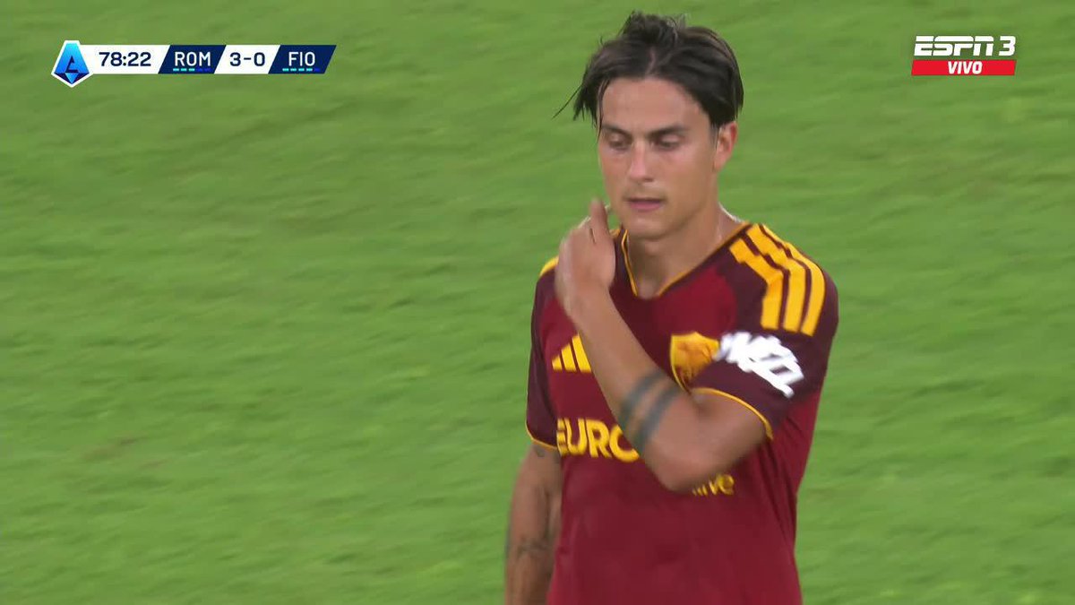 “OLÉ, OLÉ, OLÉ, OLÉ... PAULO, PAULO”. La ovación de todo Roma para Dybala. 😮💨🇮🇹🇦🇷