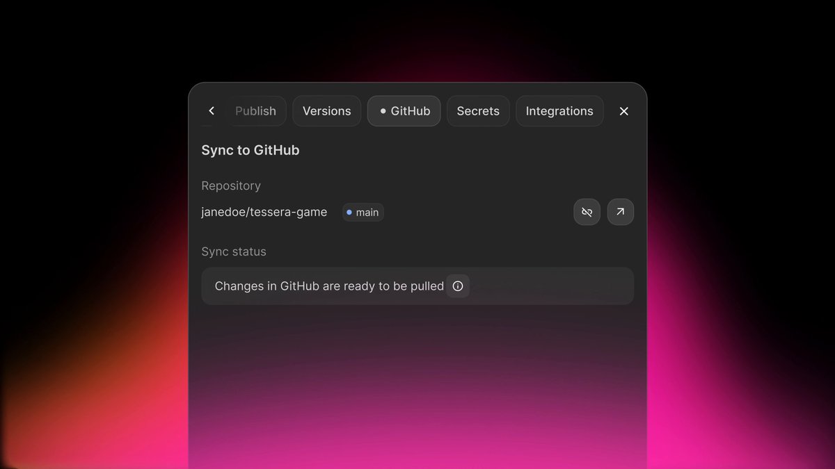 Bring your GitHub workflow into Google AI Studio Build ๐ Syncing to and from GitHub is now supported, so you can start from an existing repo, pull changes into Build, push updates, and keep developing across environments without losing sync. Get started โ