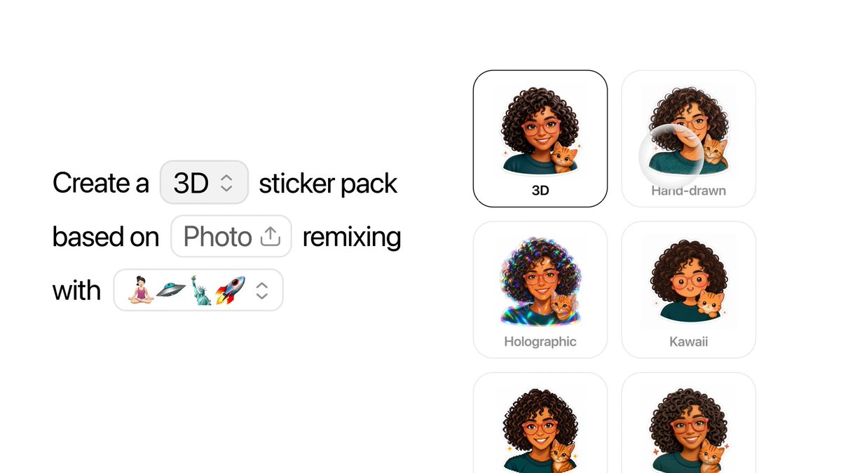 Select "Images" in the sidebar and then "Stickers" to get started.