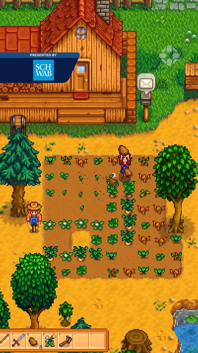 We’re starting a new series called The Long Game, where we detail things you can invest in early in games that will pay off in the long run. The series begins with the iconic Stardew Valley and what spring crops give you the biggest leg up. Presented by Charles Schwab Corp