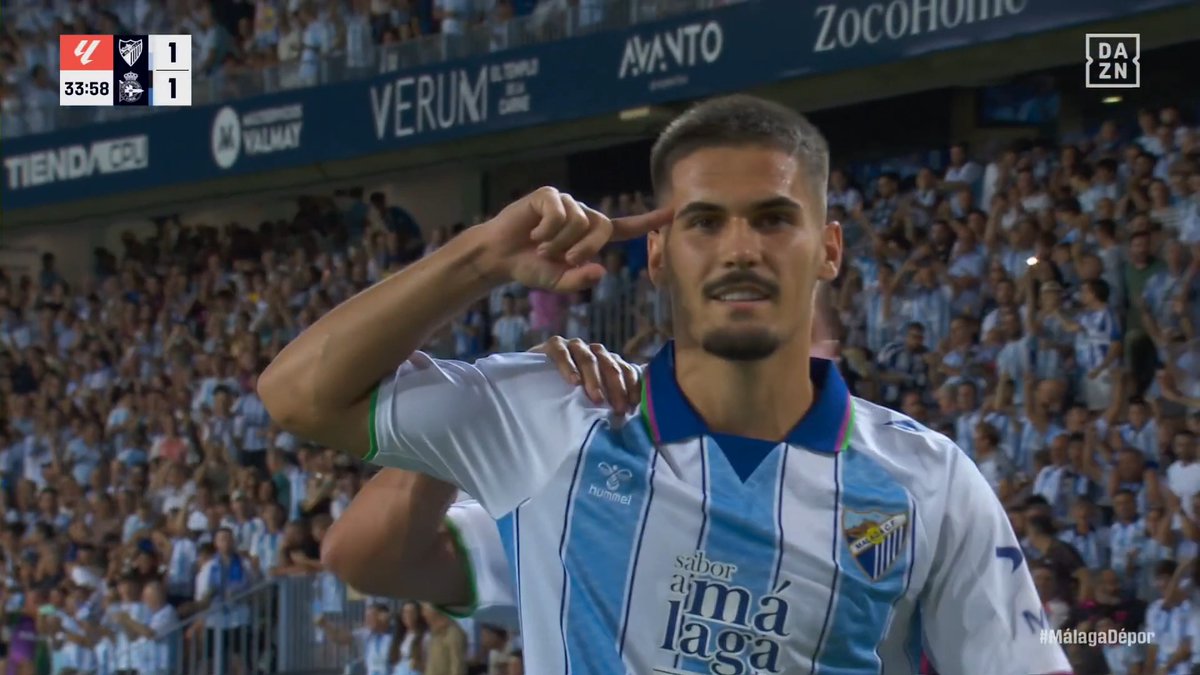 UN KILLER DE PRIMERA 🔥 En la vuelta de La Rosaleda a Primera... el gol lleva el sello de 𝐂𝐇𝐔𝐏𝐄 ⚪🔵 #LALIGAenDAZN ⚽