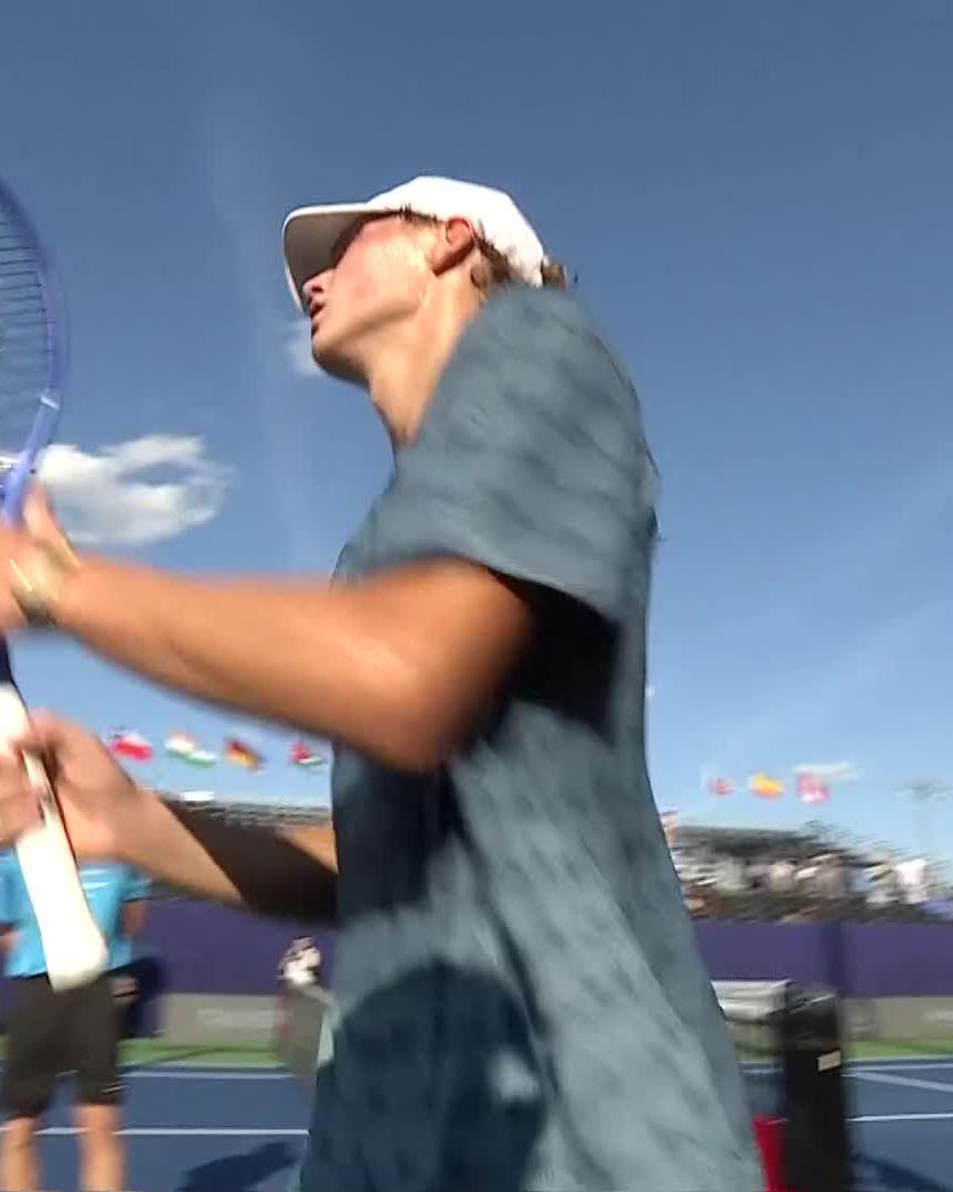 Cruz refused to lose 🚫 17-year-old Cruz Hewitt fights hard to defeat Gorzny 1-6, 7-6, 6-4 to pick up his 2nd tour-level victory of his young career! #WSOpen