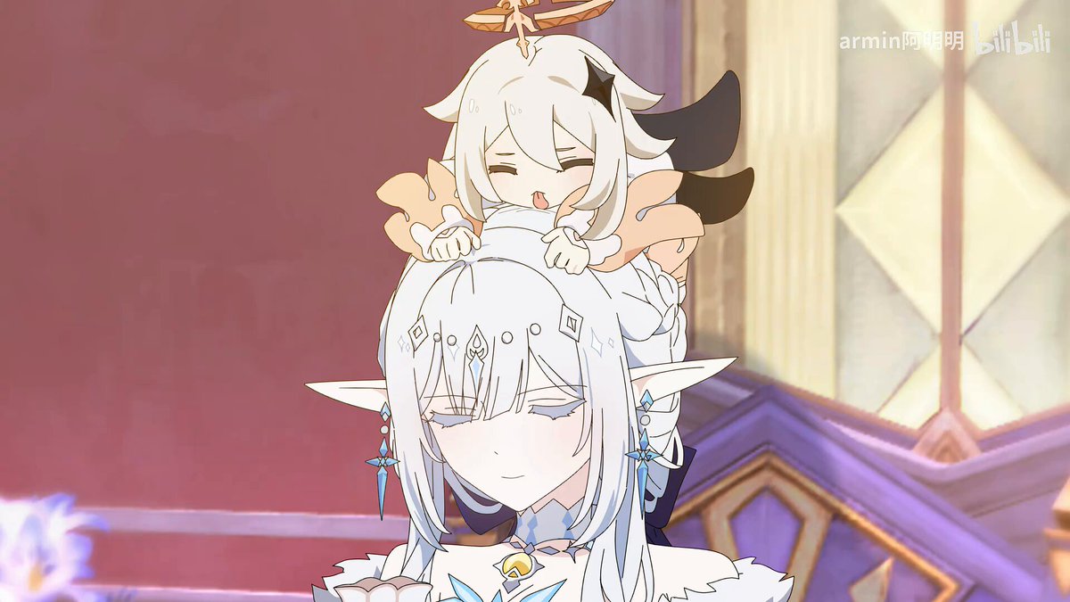 Paimons cuteness has melted Tsaritsa #GenshinImpact