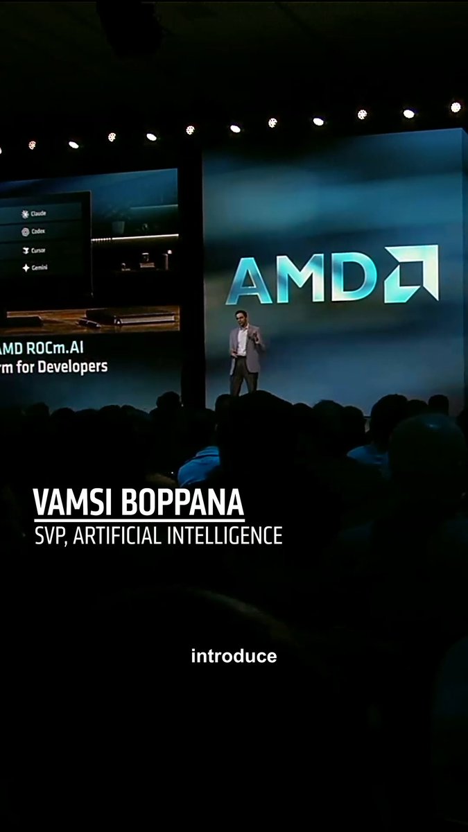 brings the power of the AMD AI ecosystem into the tools developers already use, helping turn ideas into optimized, GPU-accelerated applications faster. Vamsi Boppana, SVP of AI at AMD, shares how we’re making AI development more accessible and intuitive.
