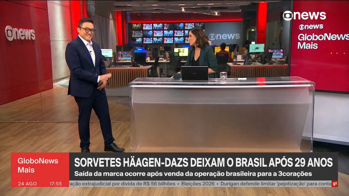 A marca General Mills anunciou o fim da distribuição dos sorvetes Häagen-Dazs no Brasil. ➡️ #GloboNewsMais - de segunda a sexta, às 16h, na #GloboNews