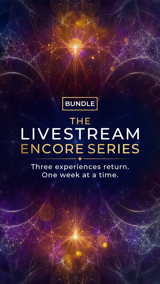 Experience the special return of three beloved Livestreams this September during the Livestream Encore Series – and practice embodying your unlimited creative potential. Join us beginning Wed., September 2, 2026, through Tues., September 22, 2026.