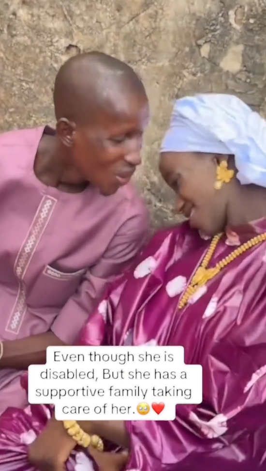 This video touches my heart, I felt like crying. If someone with such disability can get married and have child, perform all the duties of marriage; what are you waiting for? I pray for ALLAH to bless this couple and their new baby.