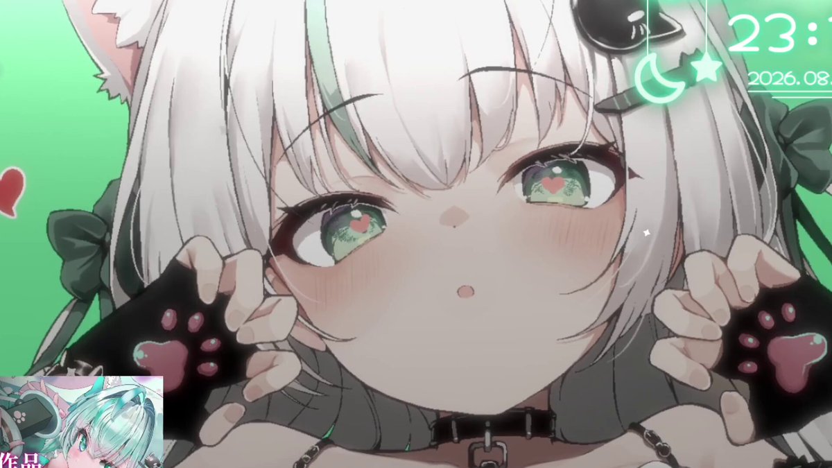 朝から癒しの耳舐め～💚今日も一緒にがんばろ💚