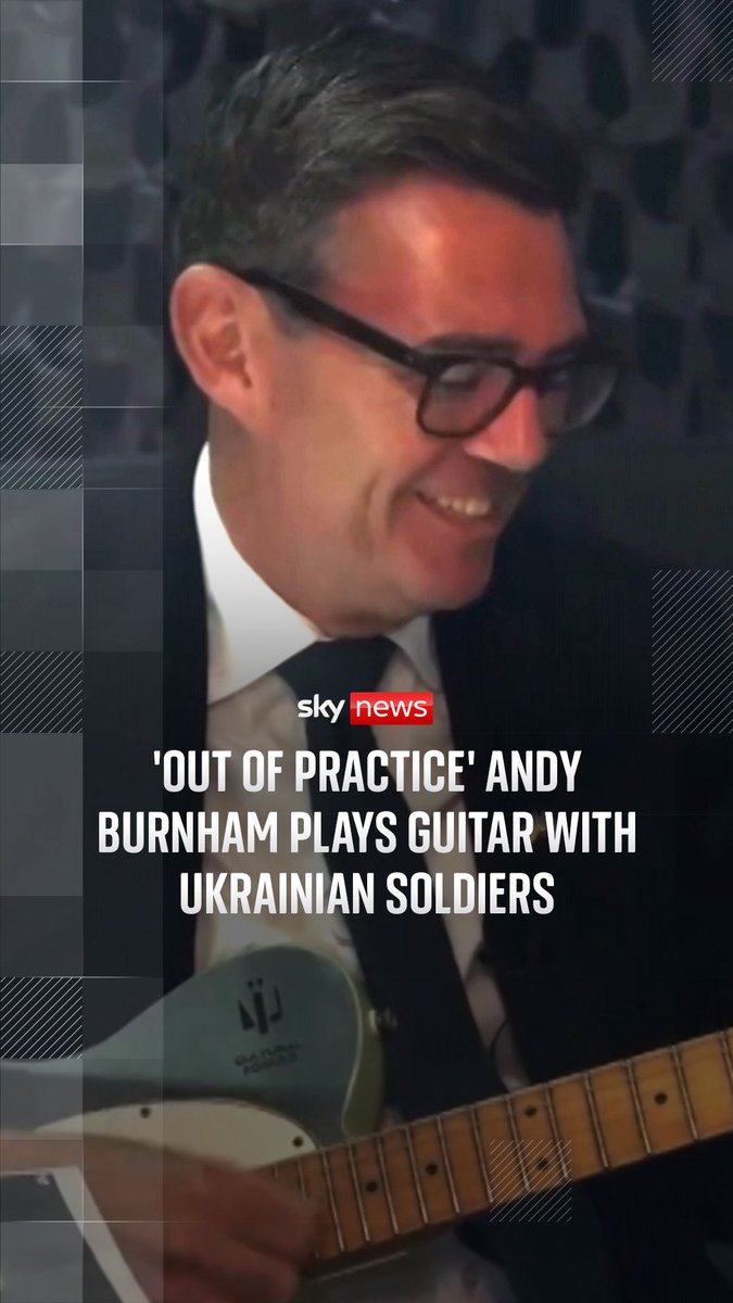 Andy Burnham was on his first official trip to Ukraine since becoming PM when footage of him playing guitar with Ukrainian troops was posted from his social media accounts. Ukraine war latest: