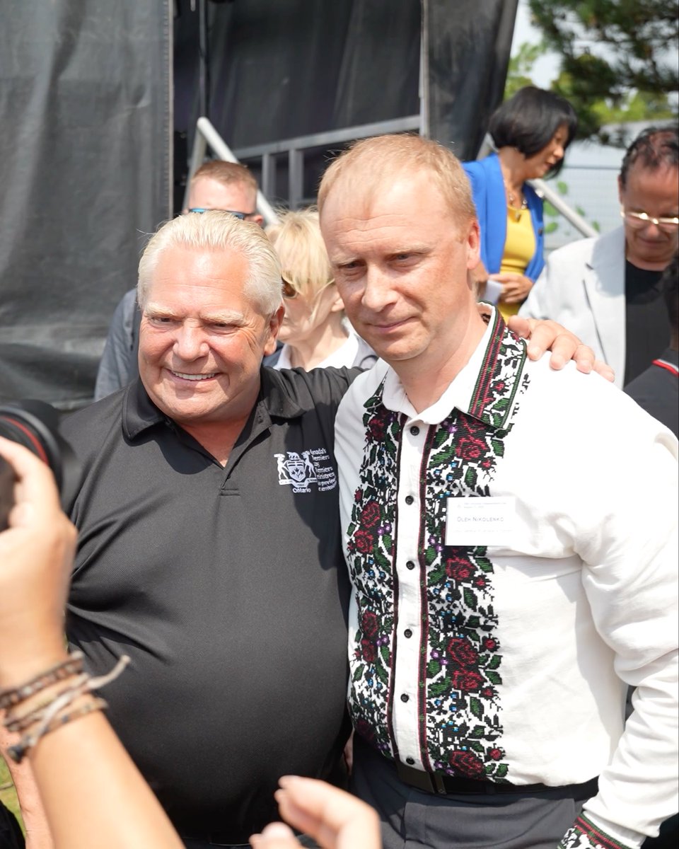 On Saturday, I joined the Ukrainian community at Centennial Park to reaffirm Ontario’s unwavering support for Ukraine in its fight for freedom. As we celebrate Ukraine’s 35th Independence Day today, we honour the unbreakable spirit of the Ukrainian people, both in Ontario and around the world. Slava Ukraini!