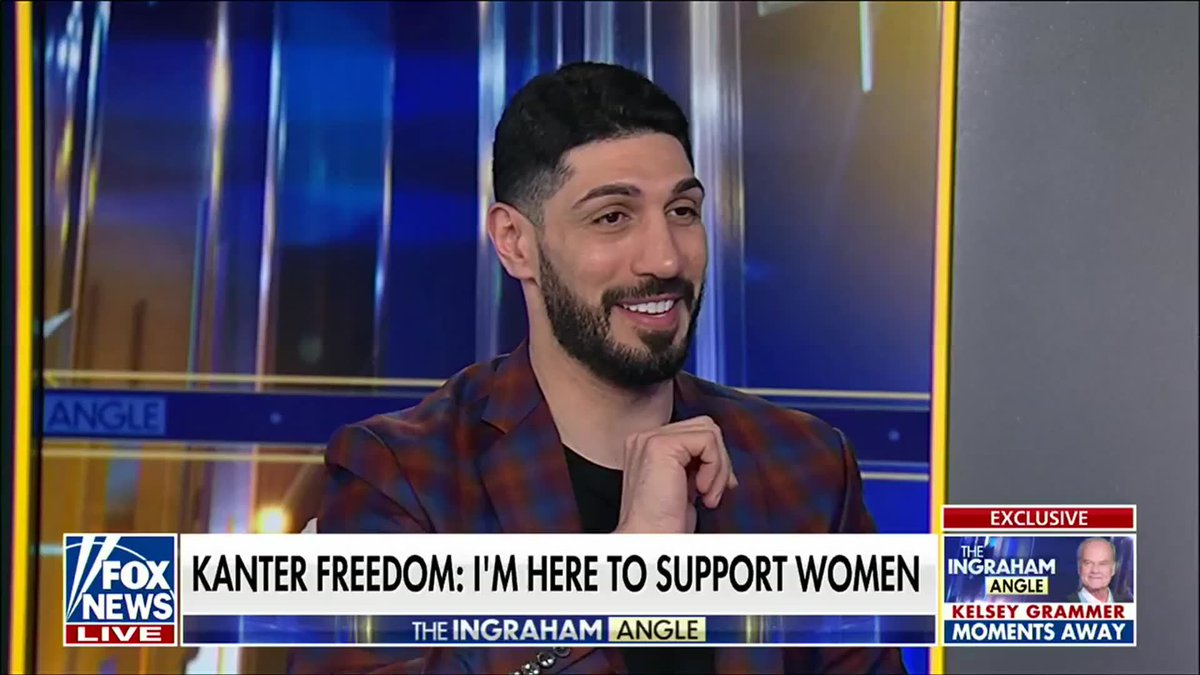 "It's all fake news. I did not break any kind of rules." Enes Kanter Freedom pushes back on reports that he could be banned from attending future WNBA games following his courtside altercation with Chicago Sky guard Natasha Cloud. Kanter Freedom defended his actions one night after he was escorted out of the Sky-Fever game. Laura Ingraham