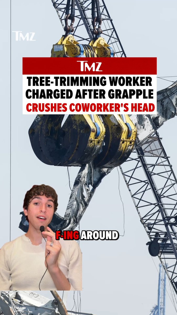 A Minnesota tree-trimming worker is facing a manslaughter charge after authorities say he was joking around with a hydraulic grapple when it moved toward his coworker and fatally crushed his head.