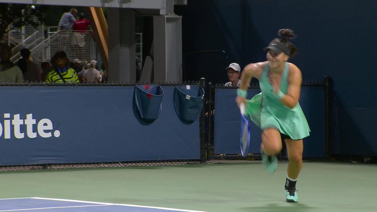 Bianca Andreescu showing off the hustle tonight! 😤