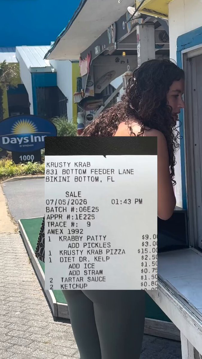 Look at that, Charged $3 for some extra pickles?