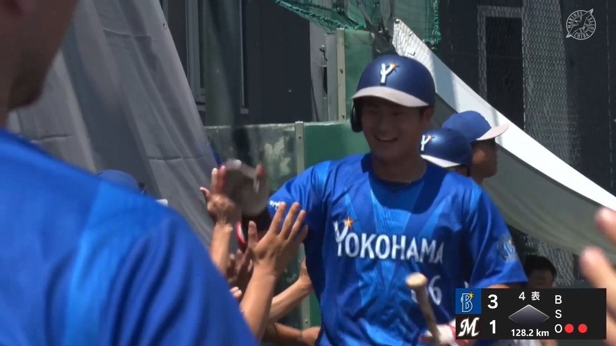 次は一軍で 逆方向に持っていった 高見澤郁魅 ファーム第2号ホームラン ⚾️ロッテ×DeNA（ファーム） #イージースポーツ #baystars #だったらDAZN