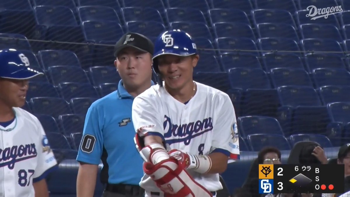 元気すぎる40歳 本日、本塁打も放っている 大島洋平 タイムリー3ベース ⚾️中日×巨人(ファーム) #イージースポーツ #dragons #だったらDAZN