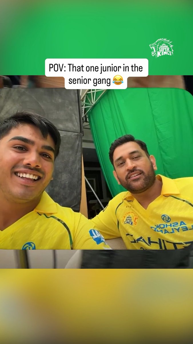 It’s always the juniors 🤭 Tag that one junior in your gang 😂👇 #WhistlePodu #Yellove