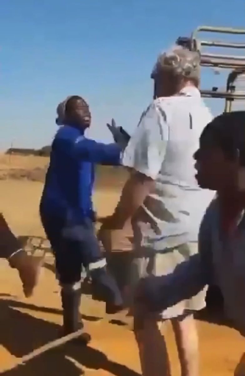 Real racism, the kind white people actually face in South Africa. Reminder: without those people, Africans would still be living in mud-and-straw huts.