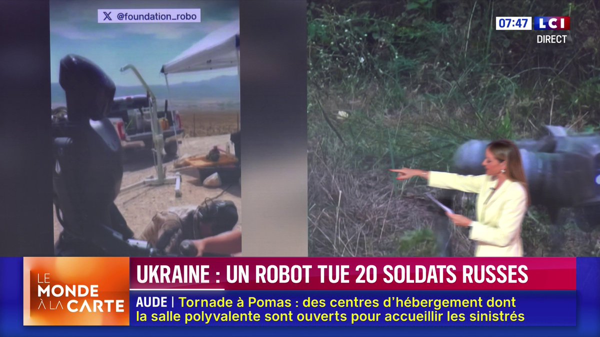 ▶️ L’armée ukrainienne envoie des robots tueurs sur le front 🌍 Le Monde à la Carte avec Solenn Riou