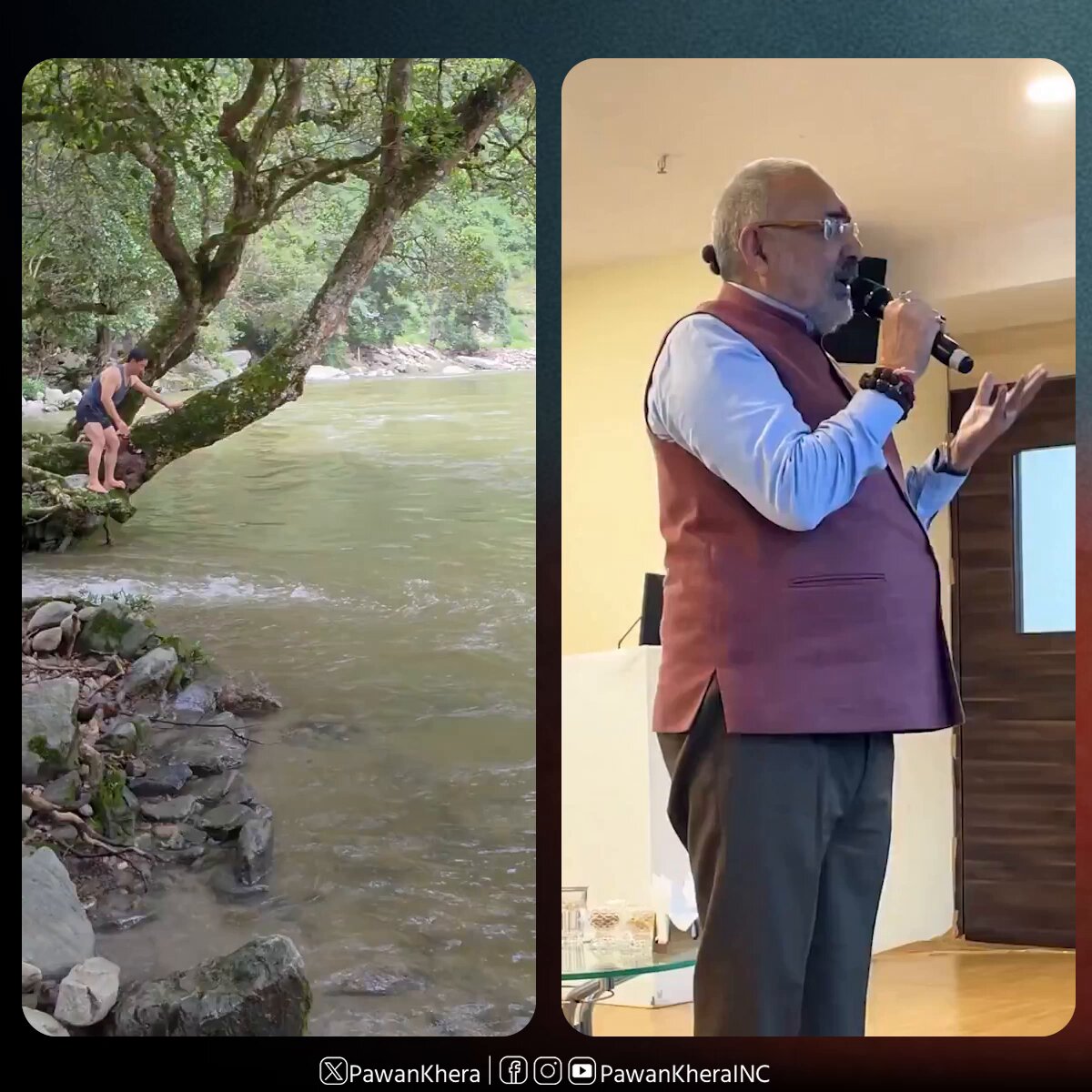 Imagine how badly Rahul Ji has gotten under the BJP’s skin. On one hand, Kiren Rijiju can’t even go for a half-naked swim without invoking Rahul Gandhi. On the other, senior citizen Giriraj Singh has been reduced to calling himself a 74-year-old “new baby born” Ye kya haal kar rakha hai aapne inn sab ka Rahul ji?