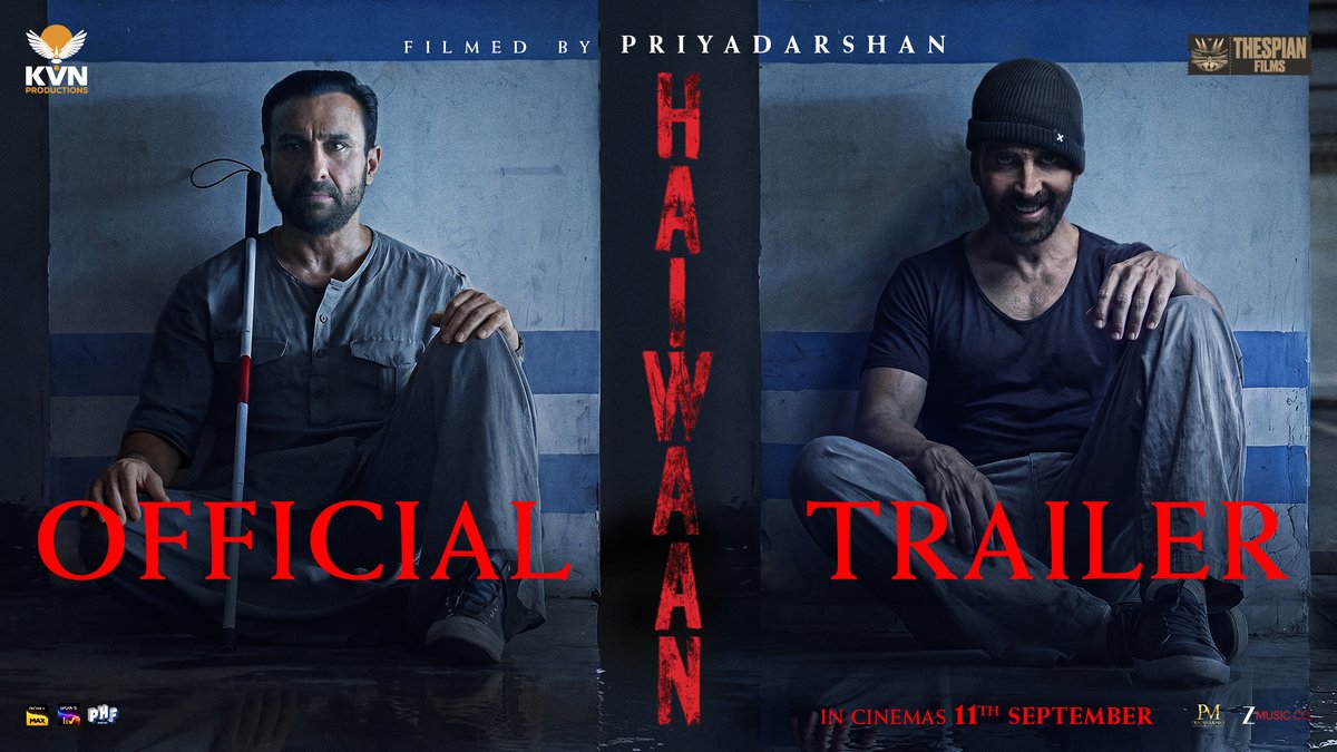 Teaser mein saaya dekh chuke ho. Ab Haiwaan se milo. #Haiwaan Trailer Out Now. In cinemas on 11th September.