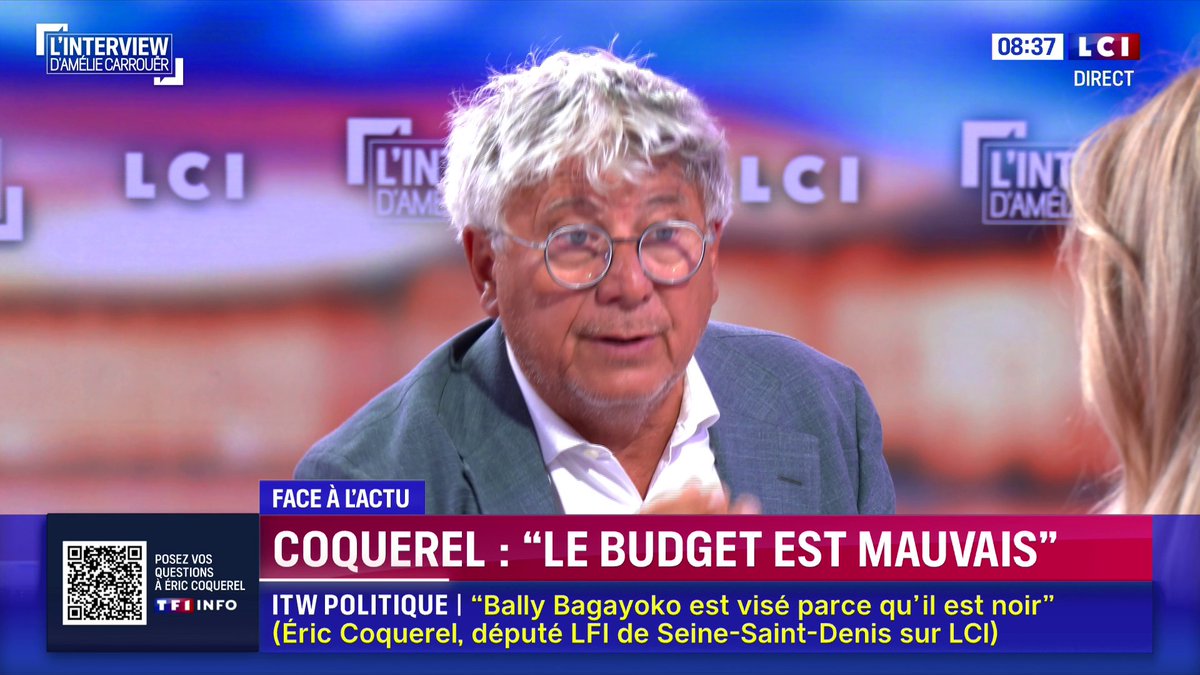 💰 Dette : Sébastien Lecornu accuse LFI "d’escroquerie" 🗣️ "Pour l'instant la dette française est supportable, mais si on ne change pas ceux qui la détiennent, si c'est les marchés on aura du mal à y faire face", explique Eric Coquerel, député LFI de Seine-Saint-Denis