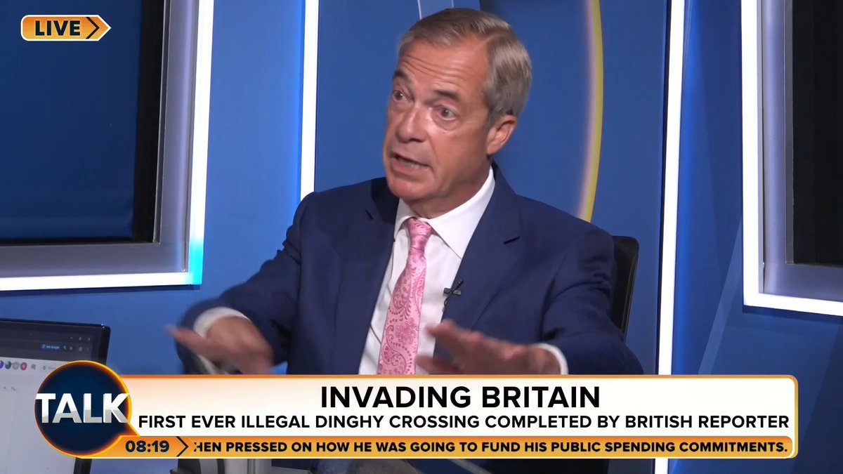 🚨🚨🚨"There might be an INTERNATIONAL INCIDENT" Nigel Farage says a Reform UK government would pick up migrants from the 12 mile line in the channel and take all illegal migrants back to France to end the illegal crossings once and for all. Nigel Farage | Jeremy Kyle