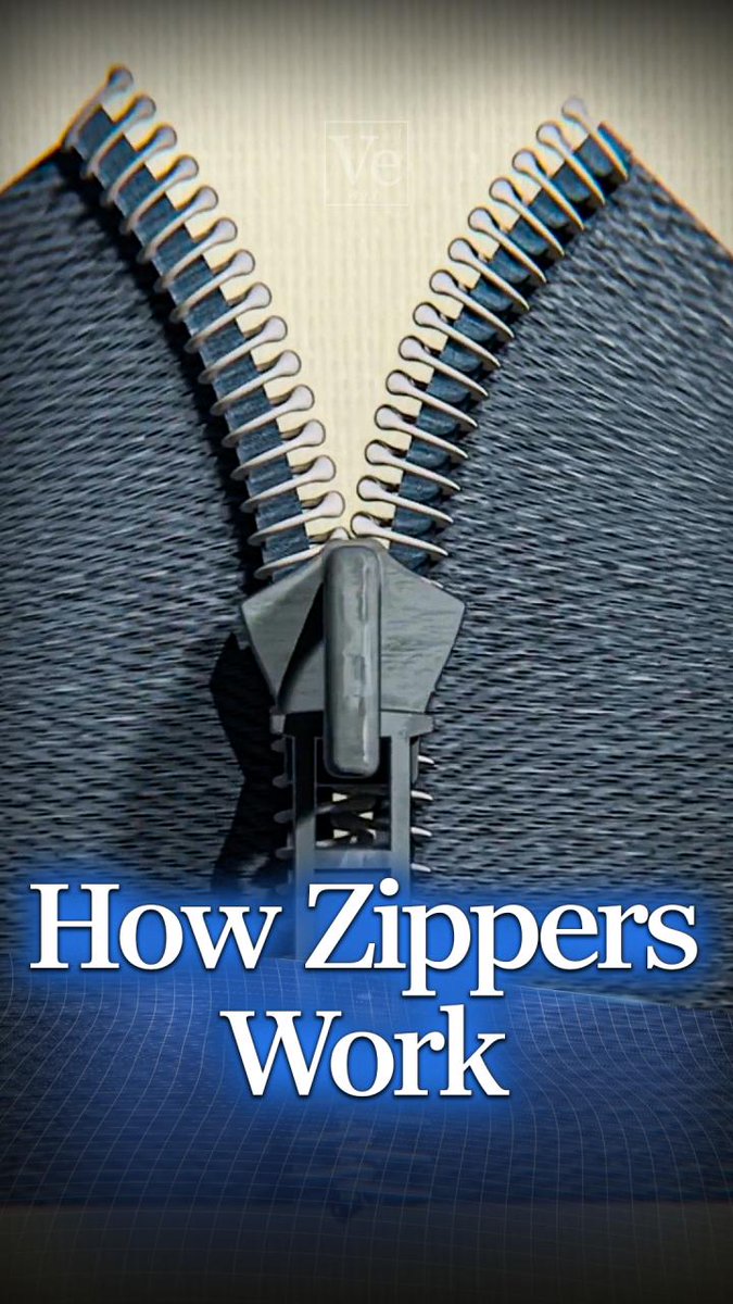 How does a zipper work? #veritasium #science #physics #engineering
