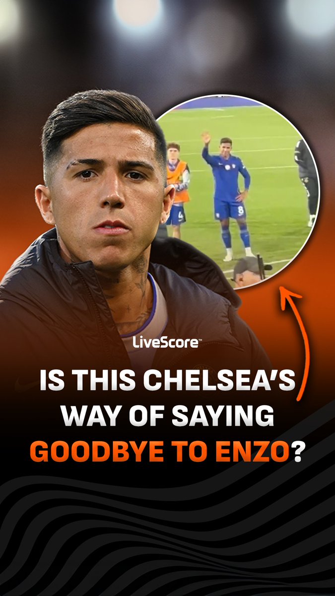 Did Enzo just wave goodbye to Chelsea fans whilst they were singing his name? 👋 The midfielder is rumoured with a £120m move to Manchester City so this could very well be his last match for the Blues 😮