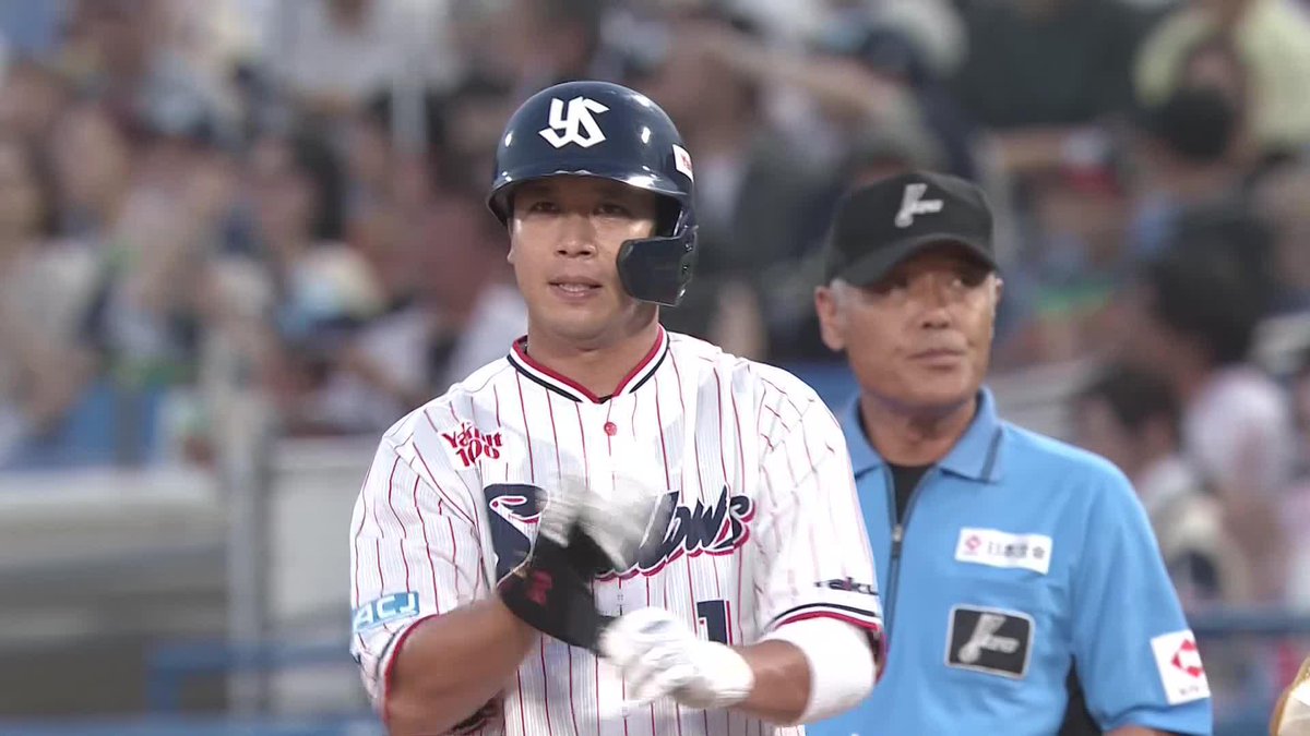 夢へと続く道 大声援を背に受けて 山田哲人 今シーズン初ヒット ⚾️ヤクルト×巨人 #swallows #だったらDAZN