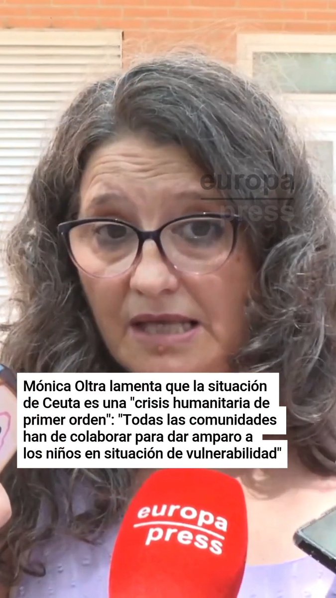 Mónica Oltra: "Todas las CCAA deben colaborar en dar amparo a las niñas que se tiran al mar". Le preocupan las niñas en Ceuta, ¿pero no está imputada por mirar a otro lado ante los abusos del entonces su marido a niñas tuteladas? No puede ser más cínica.