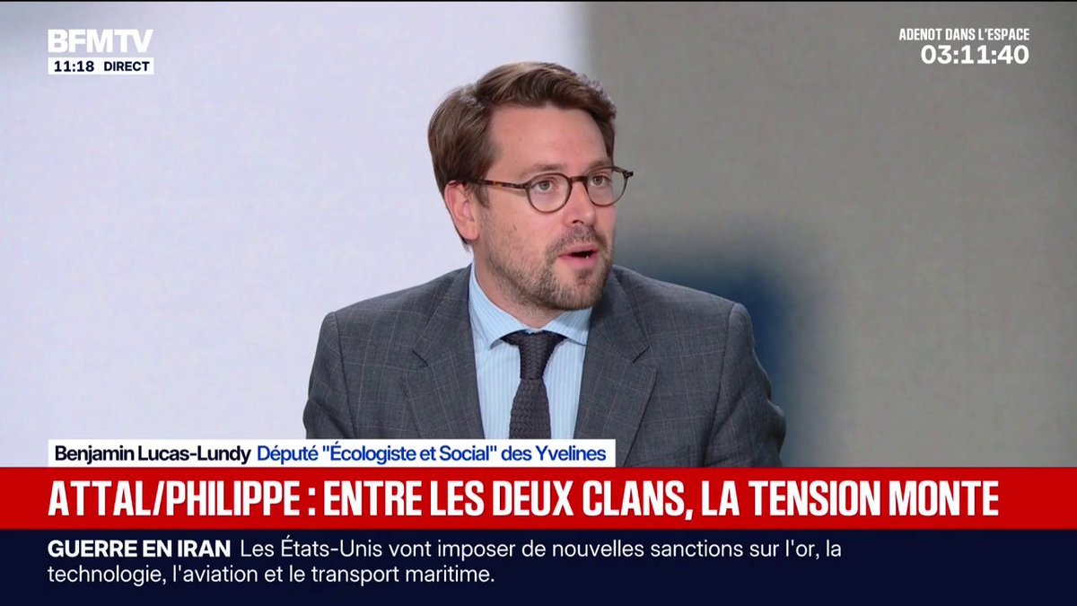 Présidentielle: "Il faut reconstruire une offre de gauche, populaire, progressiste, qui soit en capacité de barrer la route à l'extrême droite", affirme Benjamin Lucas-Lundy, député Écologiste et Social qui ne ferme pas la porte à une alliance avec LFI