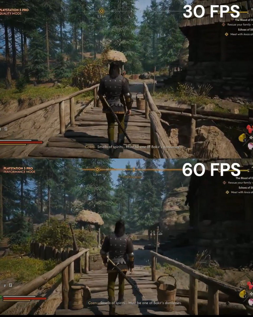 The Blood of Dawnwalker 30 FPS Vs. 60 FPS Comparison Rebel Wolves really listened to our feedback and implemented the change quickly, and frankly, 60 FPS looks better.