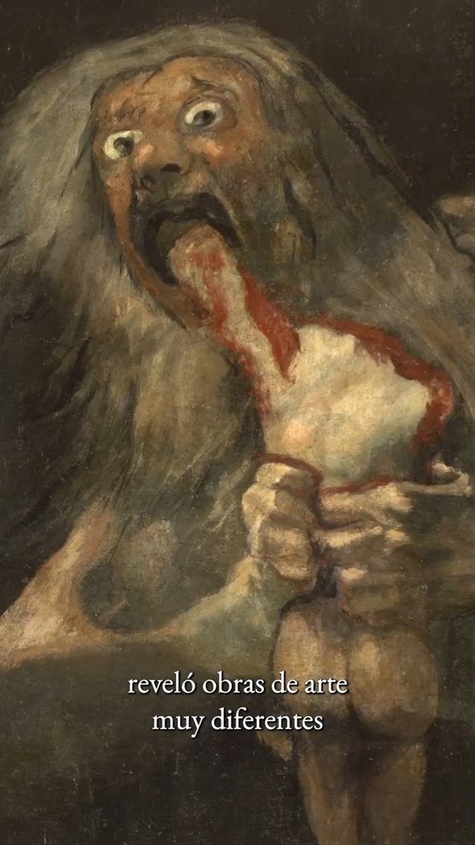 Anne Carson: «El proceso de extracción reveló obras de arte muy diferentes debajo de las pinturas negras: escenas bucólicas felices en colores brillantes. Goya había tenido serias dudas entre las dos capas de trabajo»