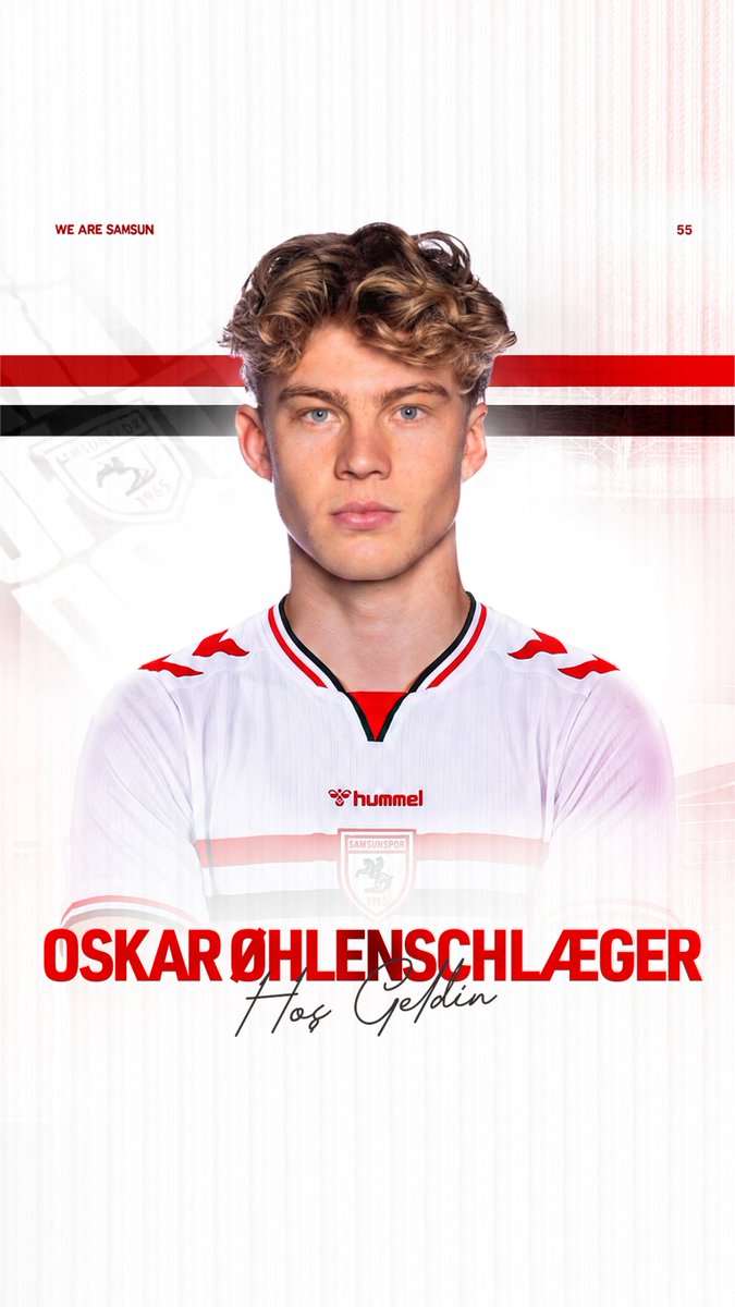 Oskar Øhlenschlæger, Samsunspor ailesine hoş geldin! ✨🤝 #Samsunspor #AtatürklüArma #OskarOhlenschlaeger